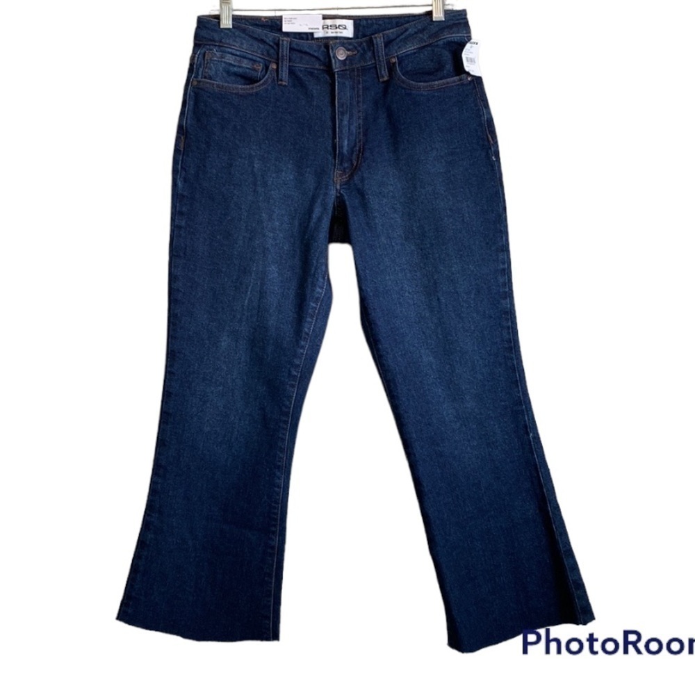 RSQ NWT Womens Low Rise Flare Jeans | 29 Short | Dark Wash